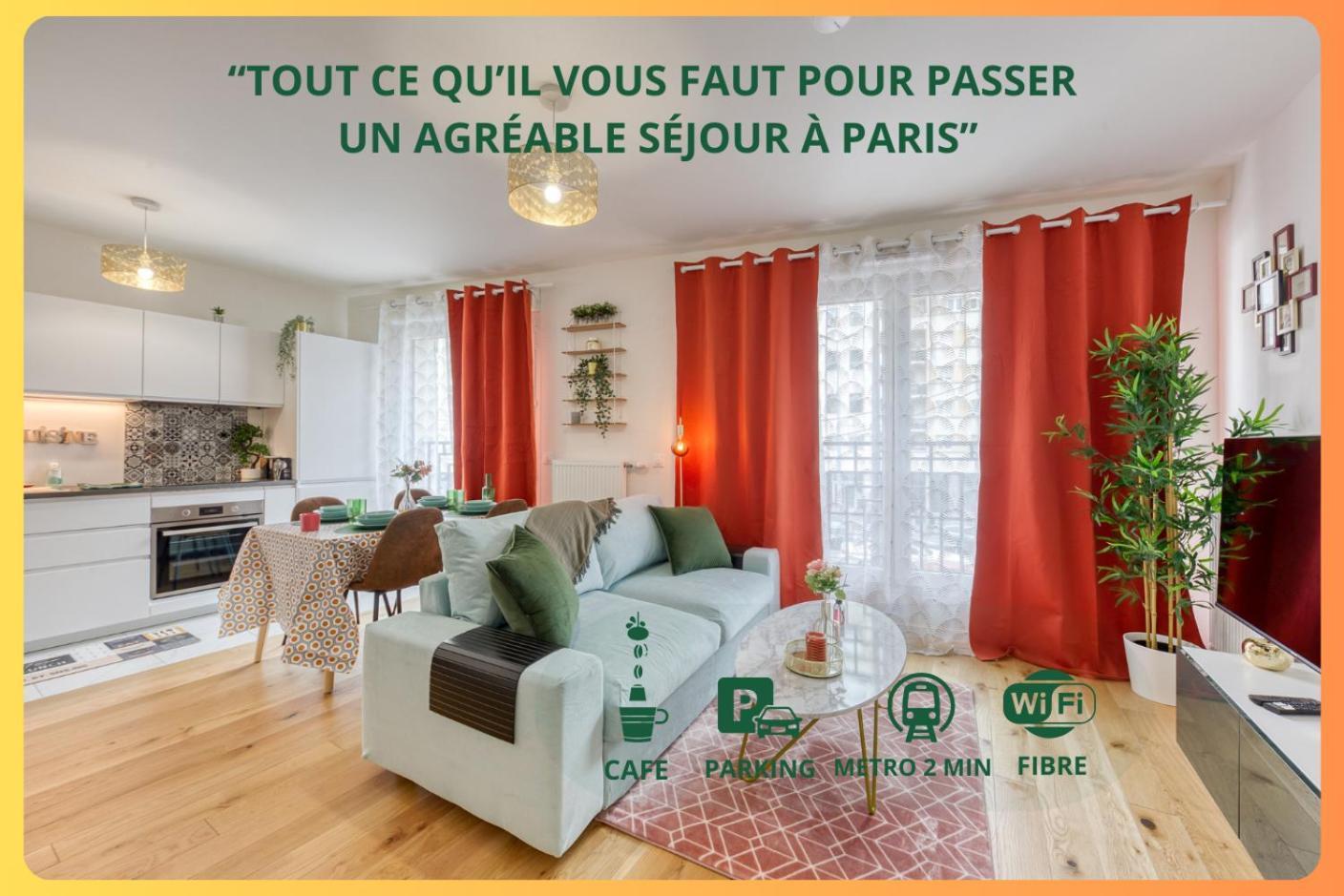 Easy Paris Visit Metro & Parking Apartman Saint-Ouen  Kültér fotó